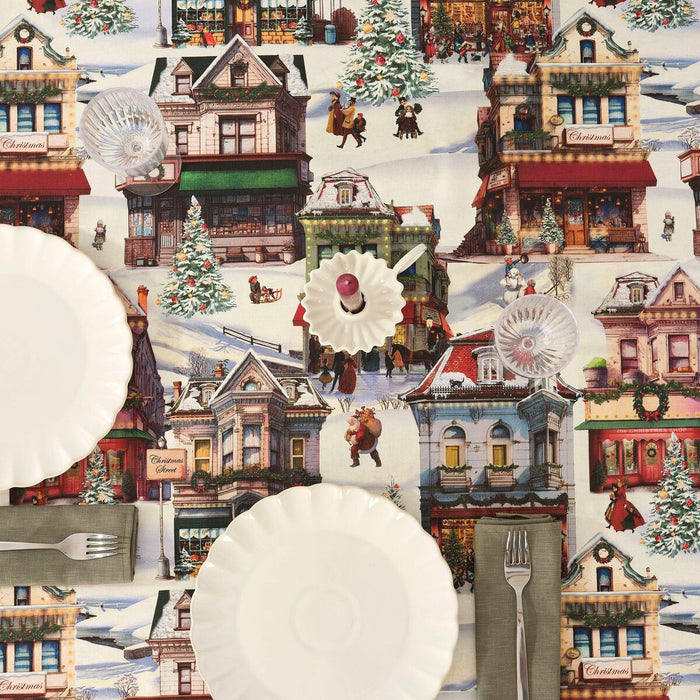 Belum Christmas City stain-resistant resin tablecloth 200 x 140 cm