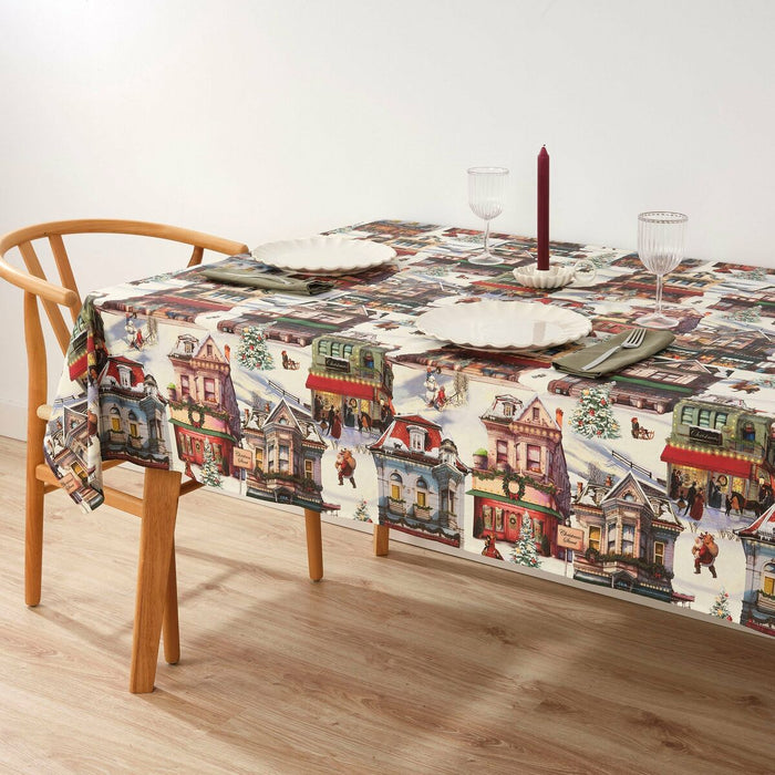 Belum Christmas City stain-resistant resin tablecloth 200 x 140 cm
