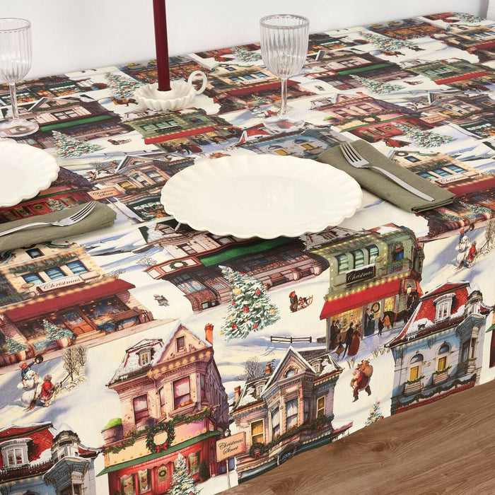 Belum Christmas City stain-resistant resin tablecloth 250 x 140 cm
