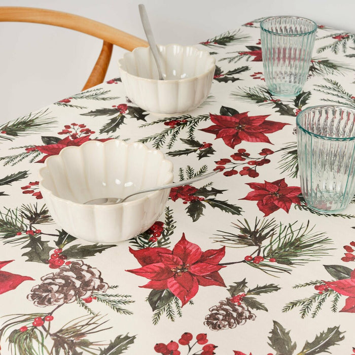 Belum Christmas Flowers stain-resistant resin tablecloth 250 x 140 cm