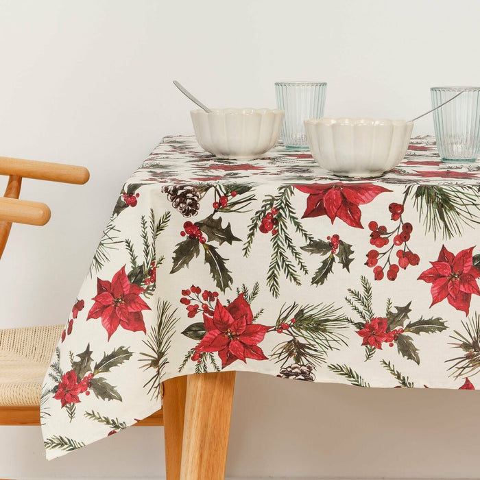 Resin stain-resistant tablecloth Belum Christmas Flowers 300 x 140 cm