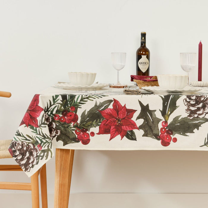 Belum Christmas Flowers stain-resistant resin tablecloth 250 x 140 cm