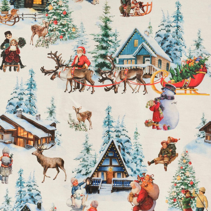 Resin stain-resistant tablecloth Belum Christmas Landscape 140 x 140 cm