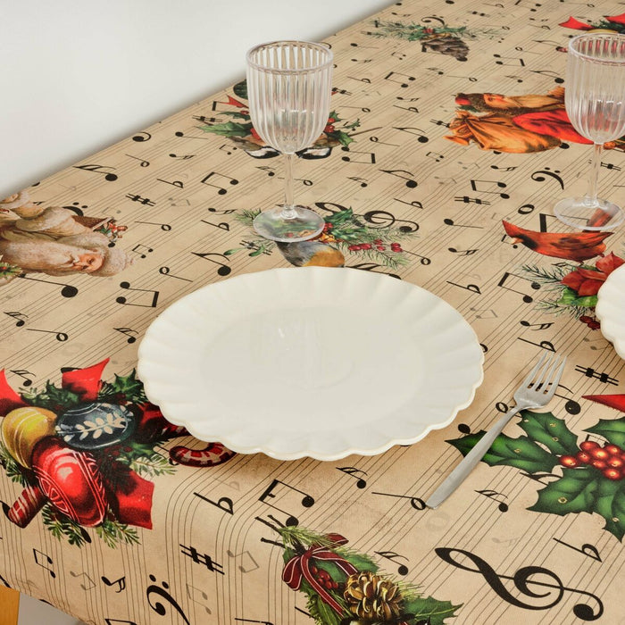 Resin stain-resistant tablecloth Belum Christmas Sheet Music 200 x 140 cm