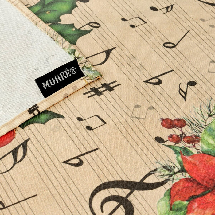 Belum Christmas Sheet Music stain-resistant resin tablecloth 300 x 140 cm