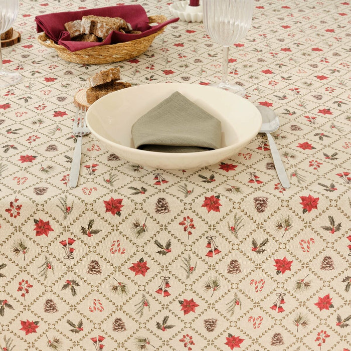 Belum Christmas Flowers stain-resistant tablecloth 200 x 155 cm