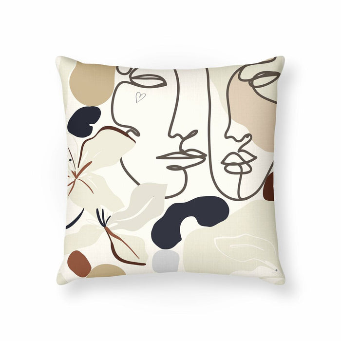 Belum Faces IA Multicolor Cushion Cover 45 x 10 x 45 cm