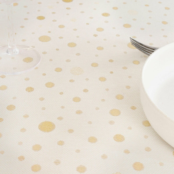 Moiré Christmas stain-resistant tablecloth 300 x 155 cm
