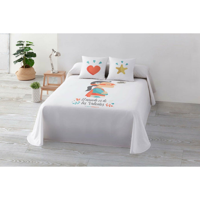 Decolores Superherore Girl Superhero Quilt 205 x 3 x 270 cm