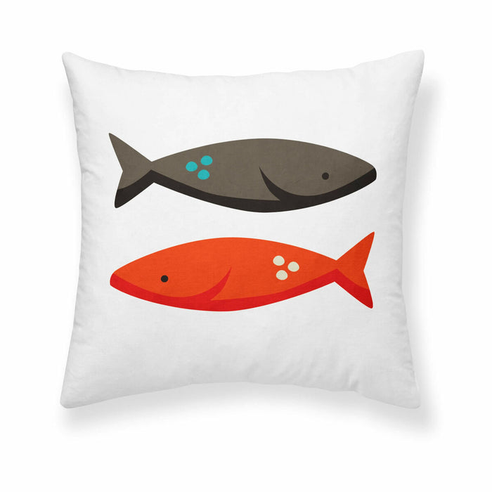 Decolores Red Fish Cushion Cover 50 x 50 cm