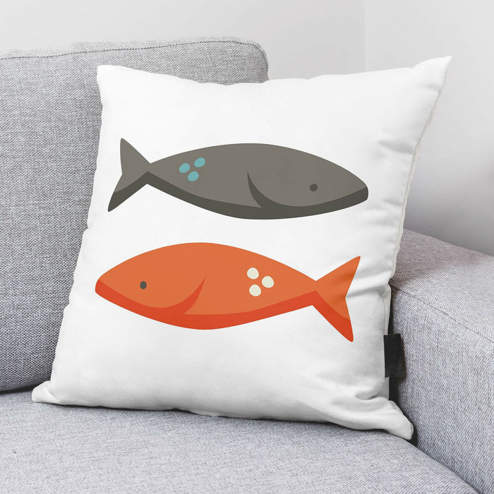 Decolores Red Fish Cushion Cover 50 x 50 cm