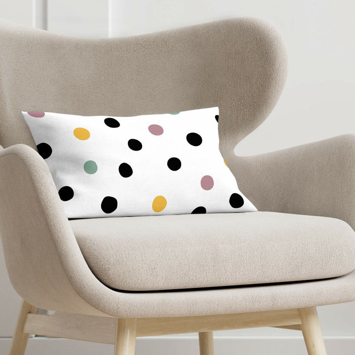 Decolores Cuzco White Cushion Cover 30 x 50 cm Polka Dots