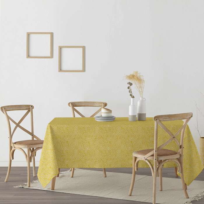 Belum Alejandria Mustard stain-resistant tablecloth 250 x 140 cm