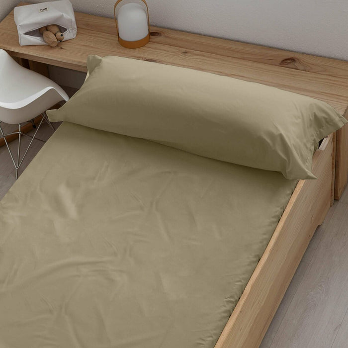 Decolores Plain Brown Fitted Sheet 140 x 200 cm