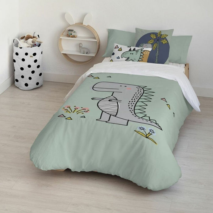 Kids&amp;Cotton Italo Big Mint duvet cover set 155 x 220 cm