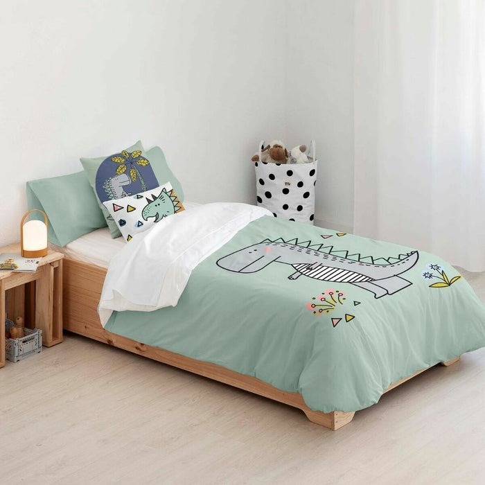 Kids&amp;Cotton Italo Big Mint duvet cover set 155 x 220 cm