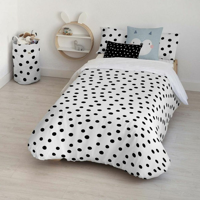 Kids&amp;Cotton Kibo Duvet Cover Set Black 155 x 220 cm