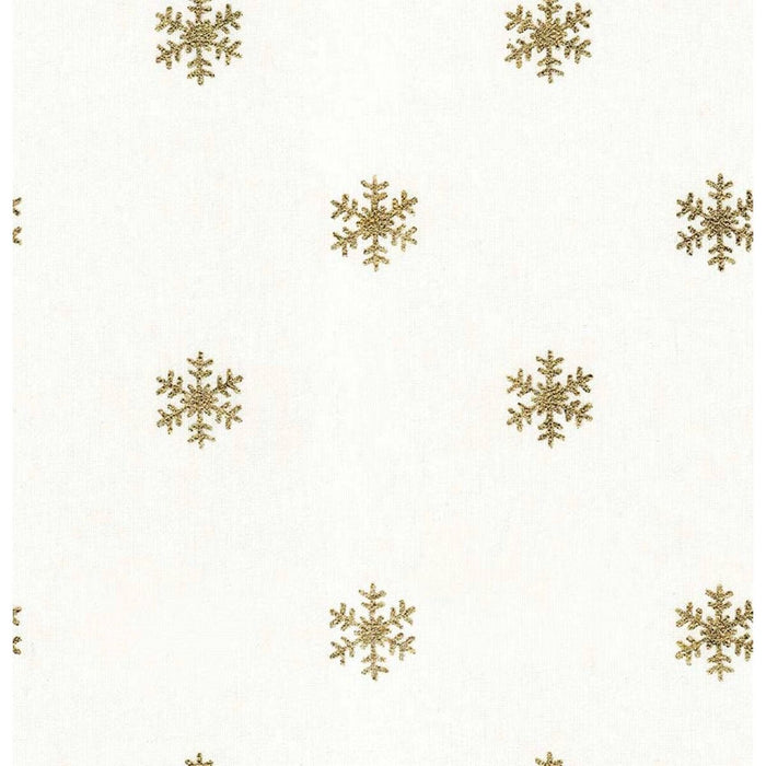 Belum Snowflakes Gold stain-resistant resin tablecloth 250 x 140 cm