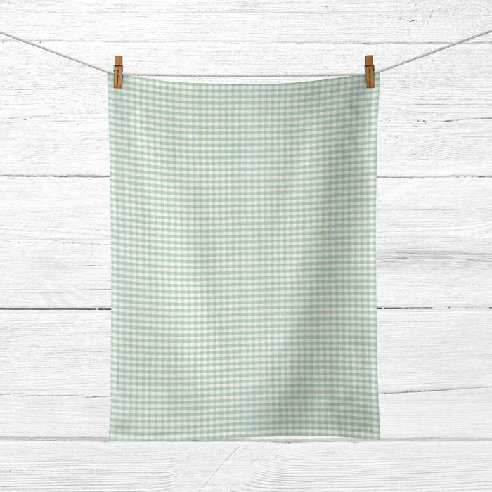 Set of Belum Light Green Cloths 45 x 70 cm Checks