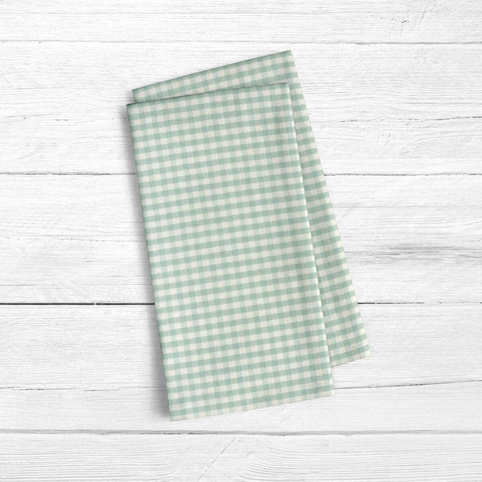 Set of Belum Light Green Cloths 45 x 70 cm Checks