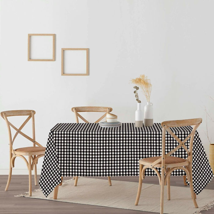 Belum stain-resistant resin tablecloth 140 x 140 cm Checkered