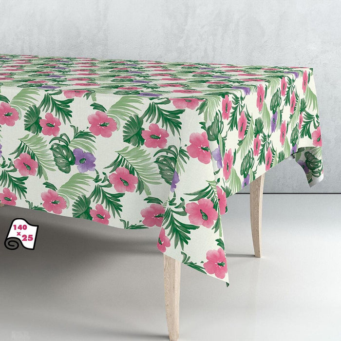 Exma Hule Flowers roll tablecloth 140 cm x 25 m
