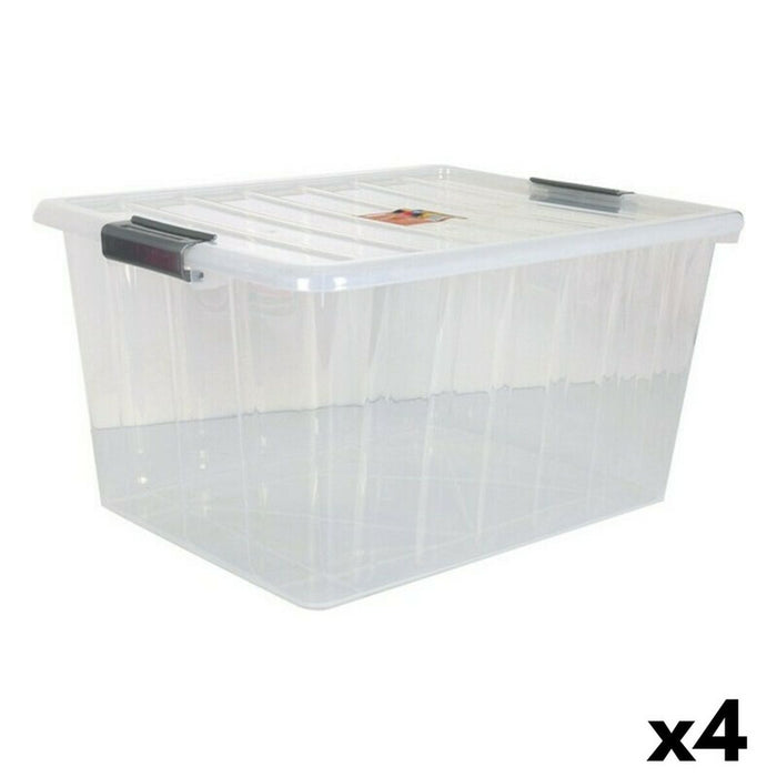 Dem Thais 50 L Storage Box with Lid 55 x 43 x 30 cm (4 Units)