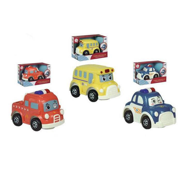 Vehicle Fire Truck Bus with Sound Police Car 22 x 11 x 14 cm (22 x 11 x 14 cm)