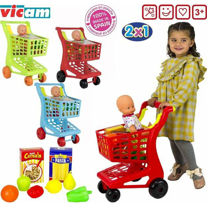 Carro de Compra Accesorios Muñeco Juguete