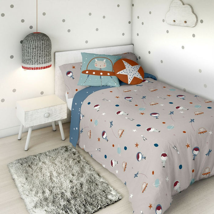 Haciendo el Indio Planet Reversible Duvet Cover for 90 cm Bed (150 x 220 cm)