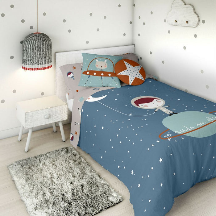 Haciendo el Indio Planet Reversible Duvet Cover for 90 cm Bed (150 x 220 cm)