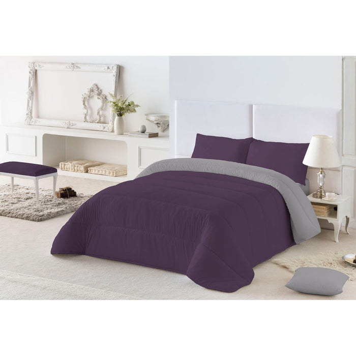 Naturals Colors Nordic Filling 300 gsm Aubergine (90 Bed) (180 x 260 cm)