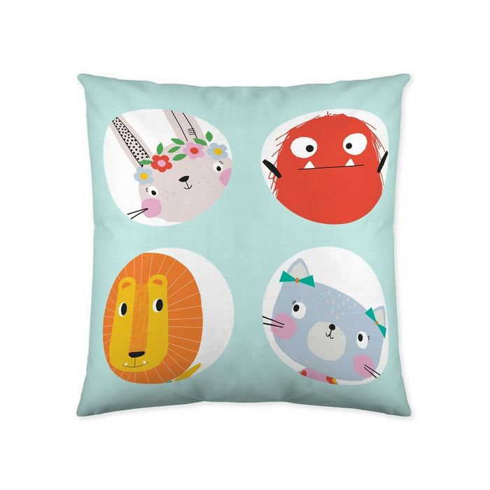 Lemon Ribbon Points Cushion Cover (50 x 50 cm)