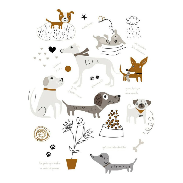 Panzup Dogs Duvet Cover Bed 180/190 (260 x 220 cm)