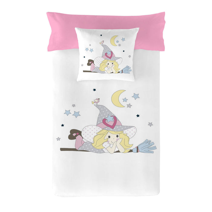 Cool Kids Little Witch Reversible Duvet Cover Bed 105/110 (180 x 220 cm)