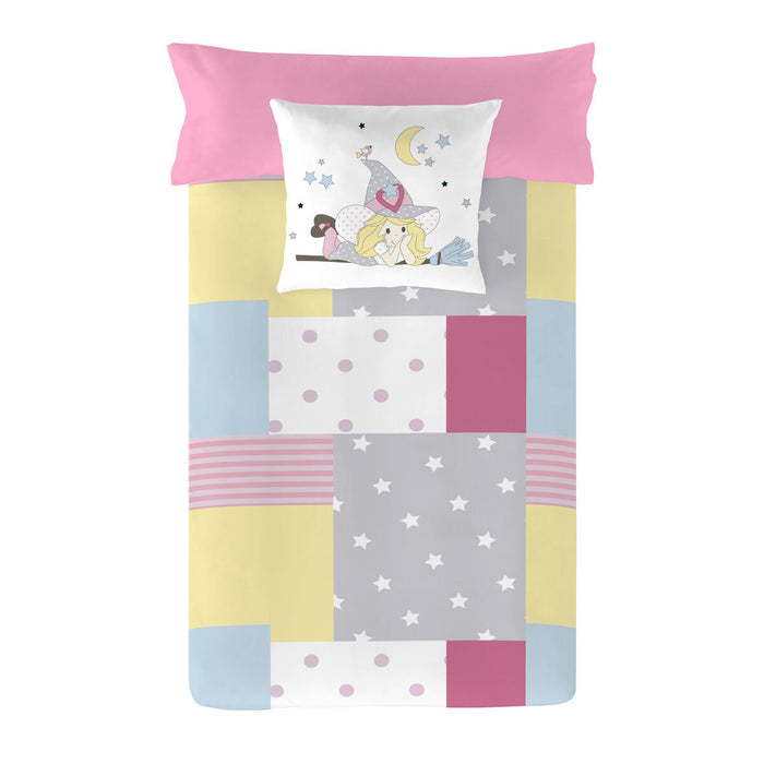Cool Kids Little Witch Reversible Duvet Cover Bed 105/110 (180 x 220 cm)