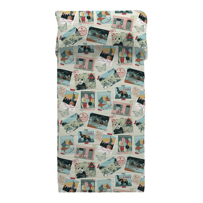 Cool Kids Postcards Quilt 200 x 260 cm