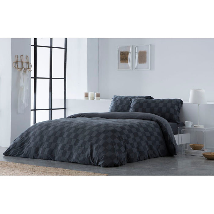 Naturals ELBA Dark Grey Duvet Cover 135 cm Bed (220 x 220 cm)