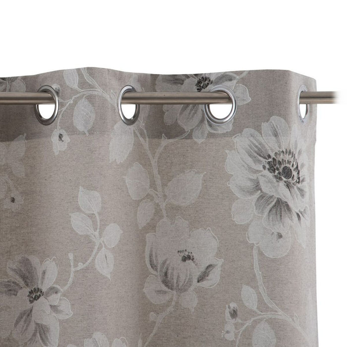 Gray Curtain Flowers 140 x 260 cm