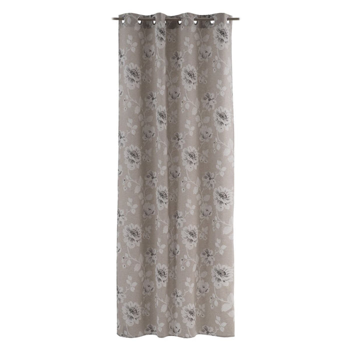 Gray Curtain Flowers 140 x 260 cm