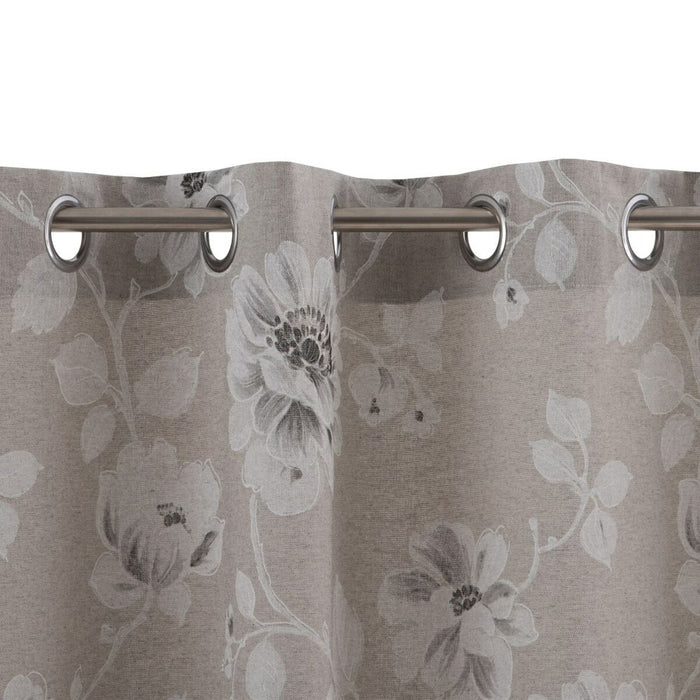 Gray Curtain Flowers 140 x 260 cm