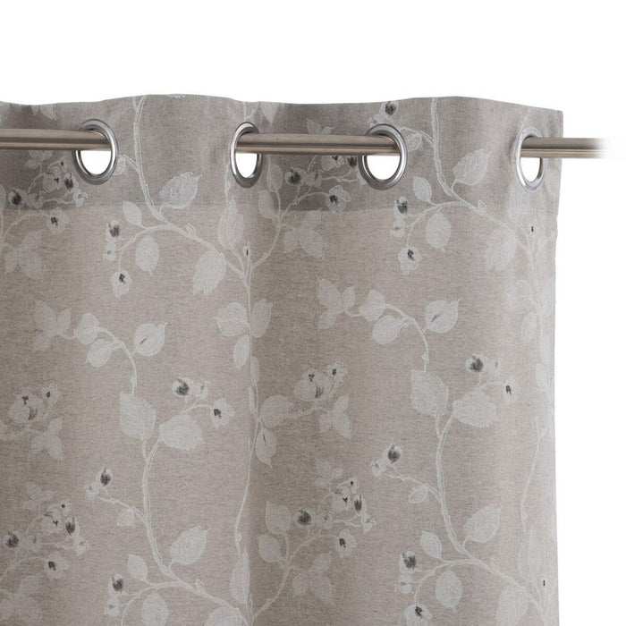 Gray Curtain Flowers 140 x 260 cm