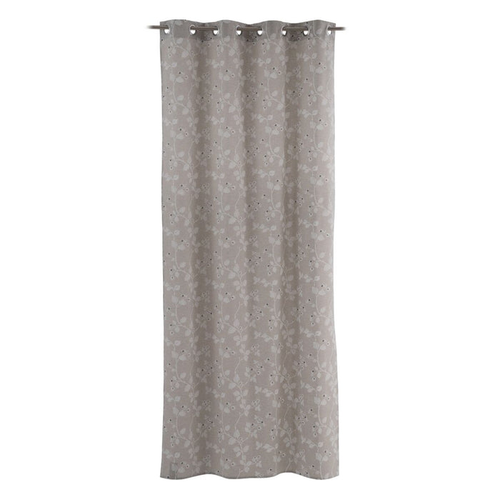 Gray Curtain Flowers 140 x 260 cm