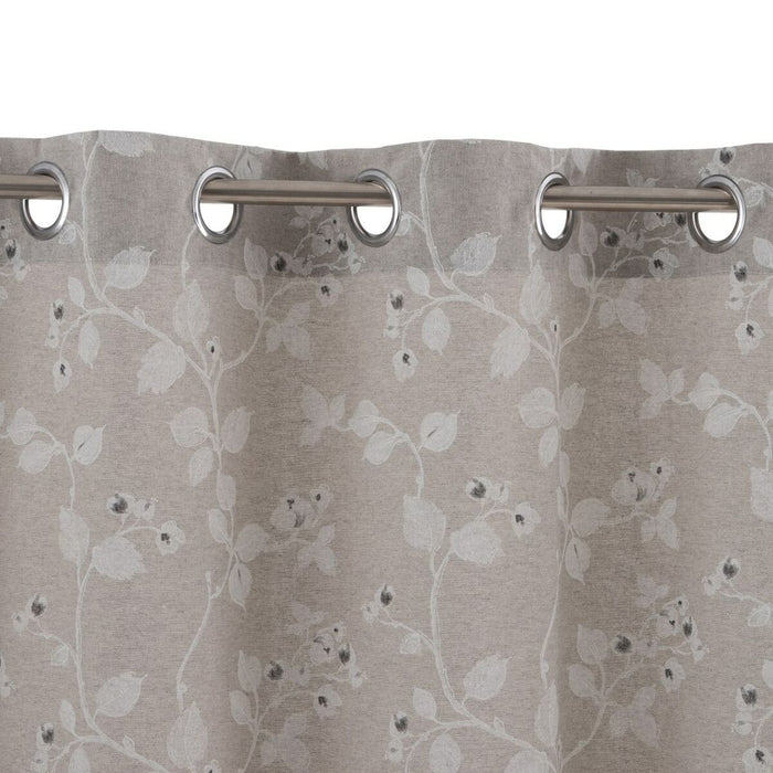 Gray Curtain Flowers 140 x 260 cm