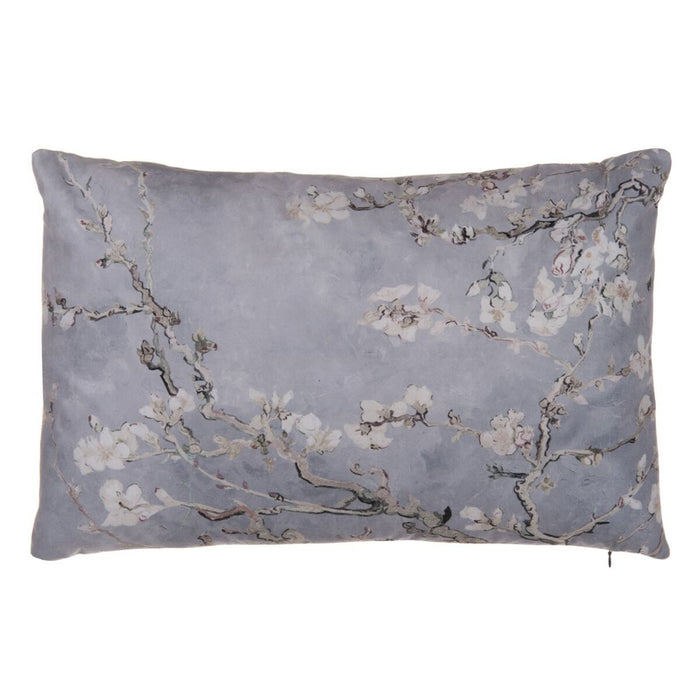 Grey Flower Cushion 40 x 60 cm