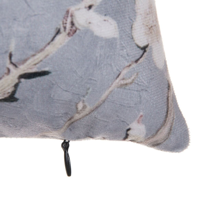 Grey Flower Cushion 40 x 60 cm