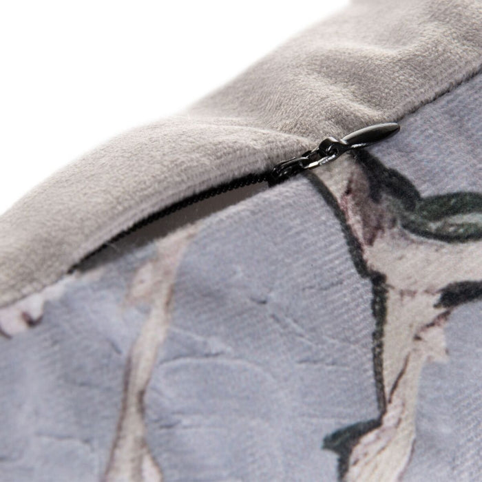 Grey Flower Cushion 40 x 60 cm