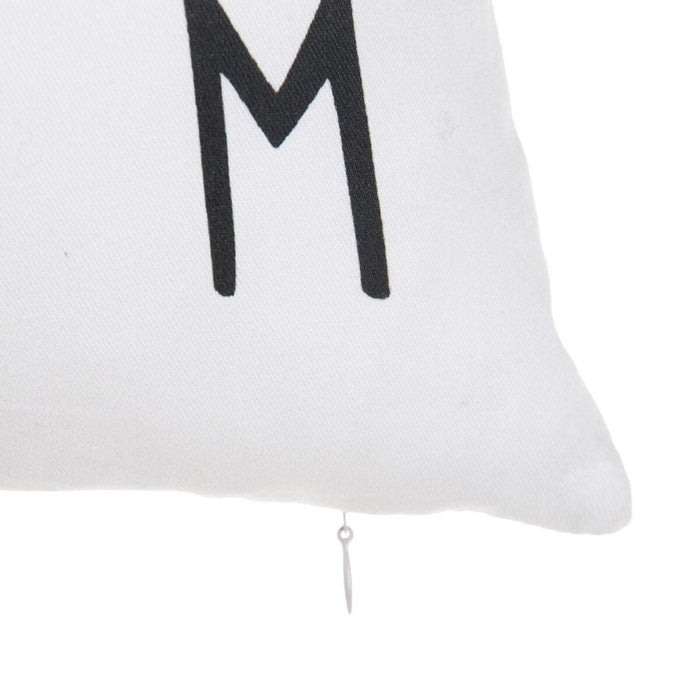 Grey Alphabet Cushion 40 x 40 cm