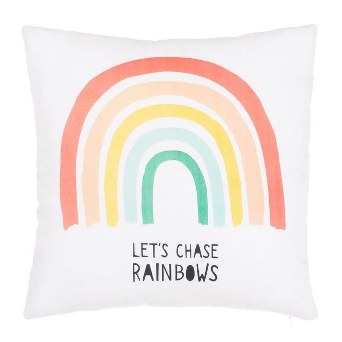 White Rainbow Cushion 40 x 40 cm Square