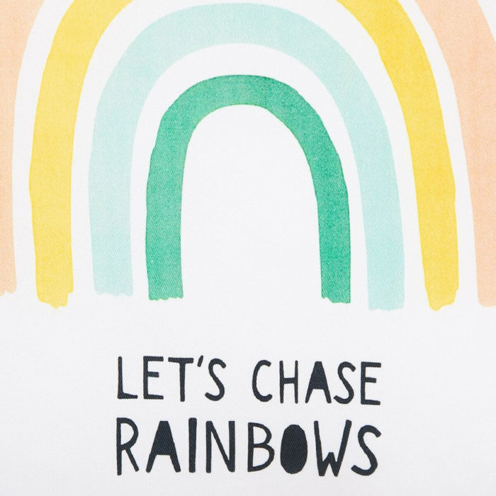 White Rainbow Cushion 40 x 40 cm Square